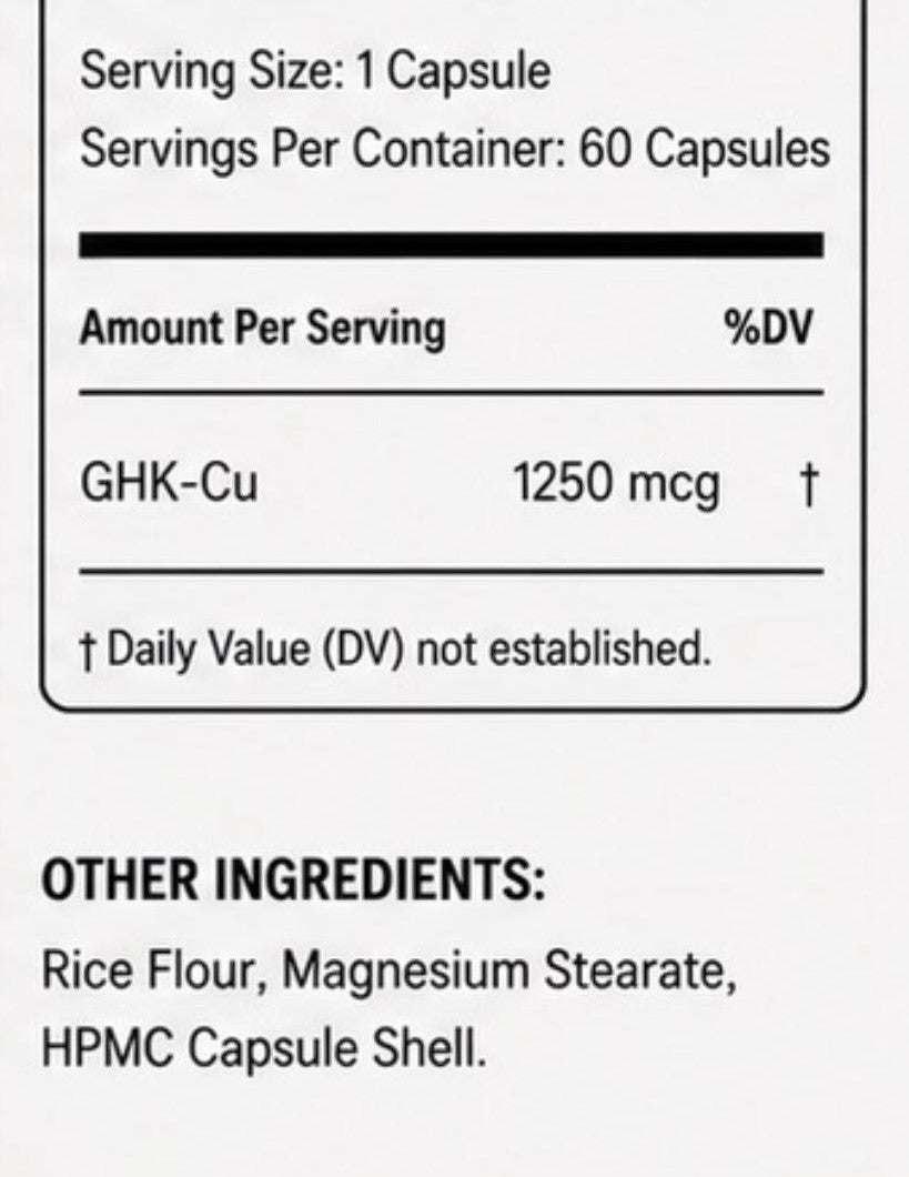 GHK-Cu 1250mcg Capsules